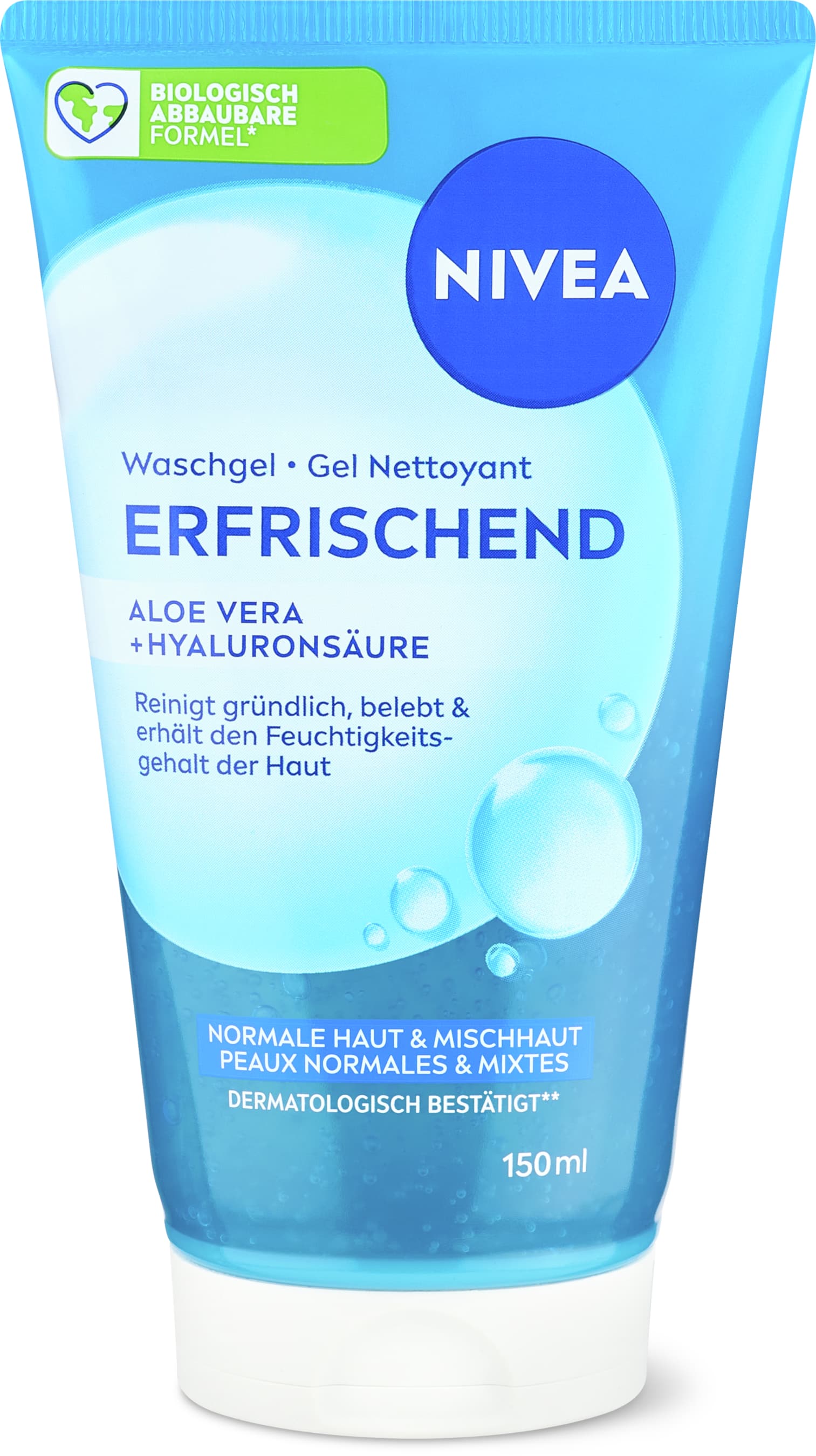 Nivea Gel detergente rinfrescante Con sistema HydroBalance 150ml